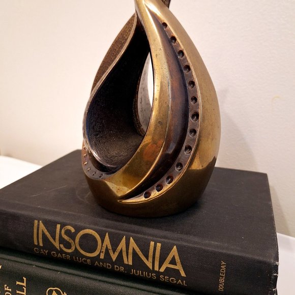 Ben Seibel for Jenfred 'Flame' Brass Bookends, 1950's Jenfredware Sculptural Boo - Picture 10 of 11